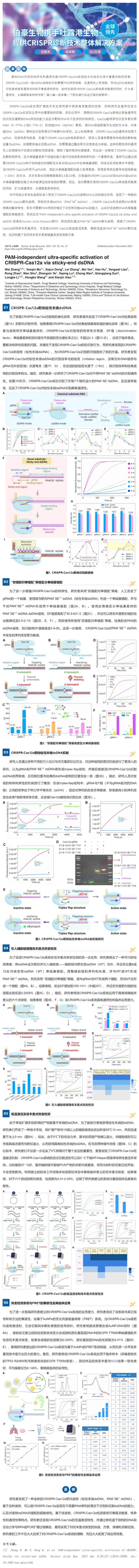 517CRISPR 智库 _ 不依赖 PAM 序列，CRISPR-Cas12a 能超特异性靶向 dsDNA 吗？